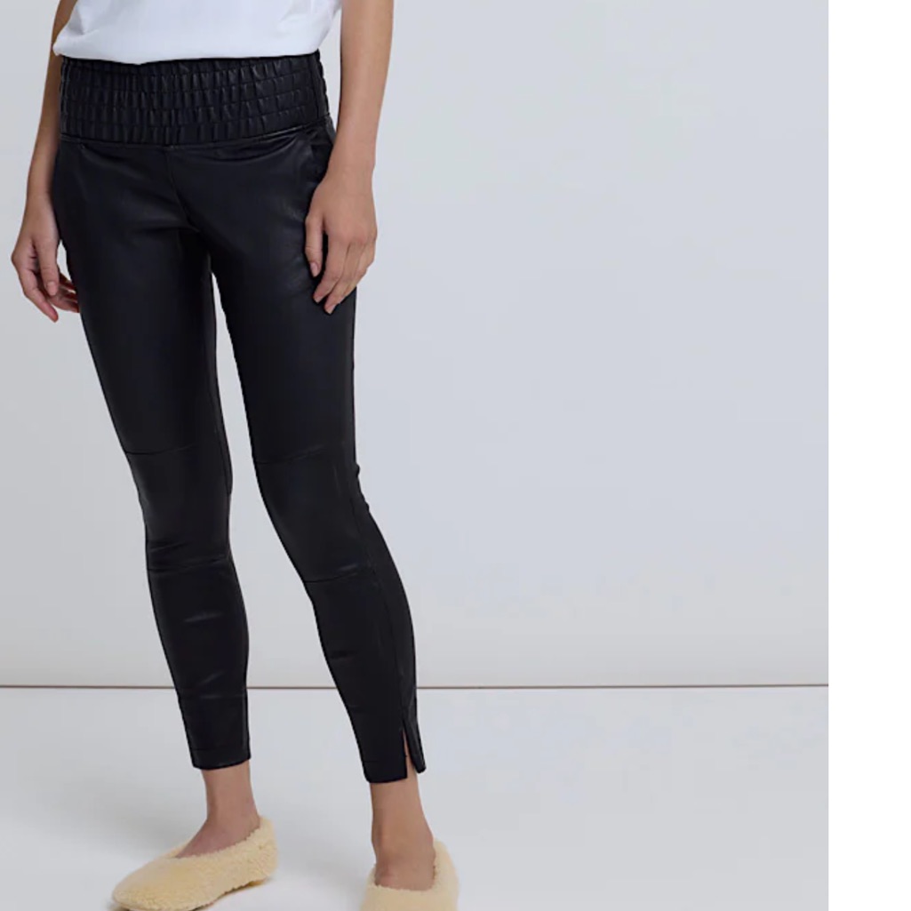 Hilo Stretch Leather Jogger